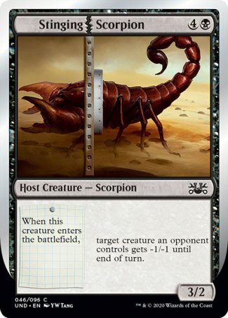 (046/096) Magic The Gathering Unsanctioned Single: Stinging Scorpion  Common