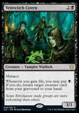 (046) Magic The Gathering Commander: Strixhaven Single: Veinwitch Coven  Rare