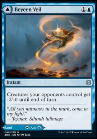 (046/280) Magic The Gathering Zendikar Rising Single: Beyeen Veil // Beyeen Coast Holo Uncommon