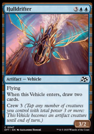 (047) Magic The Gathering Aetherdrift Single: Hulldrifter  Common