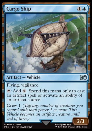 (047) Magic The Gathering Magic: The Gathering - FINAL FANTASY Single: Cargo Ship Holo Uncommon