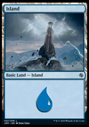 (047) Magic The Gathering Jumpstart Single: Island (V.2)  Land