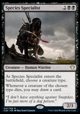 (047/322) Magic The Gathering Commander: Ikoria Single: Species Specialist  Rare