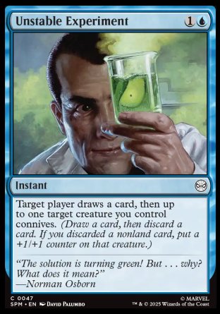 (047) Magic The Gathering Magic: The Gathering | Marvel's Spider-Man Single: Unstable Experiment Holo Common