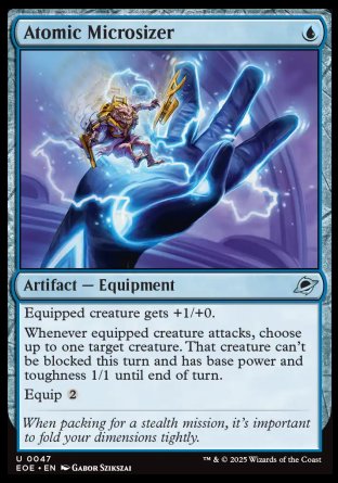 (047) Magic The Gathering Edge of Eternities Single: Atomic Microsizer  Uncommon