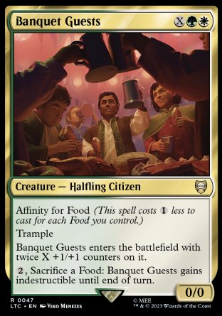(047) Magic The Gathering Commander: The Lord of the Rings: Tales of Middle-earth Single: Banquet Guests  Rare