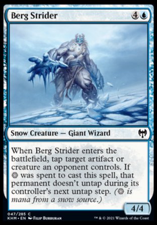 (047/285) Magic The Gathering Kaldheim Single: Berg Strider Holo Common