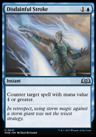 (047) Magic The Gathering Wilds of Eldraine Single: Disdainful Stroke  Uncommon