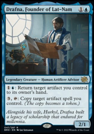 (047) Magic The Gathering The Brothers' War Single: Drafna, Founder of Lat-Nam  Rare