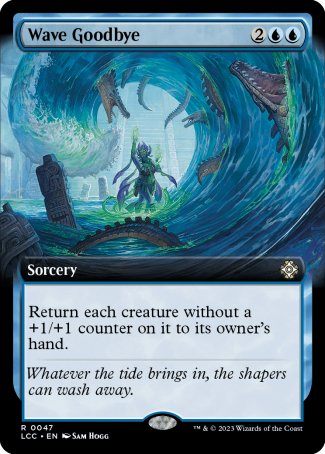 (047) Magic The Gathering Commander: The Lost Caverns of Ixalan: Extras Single: Wave Goodbye  Rare
