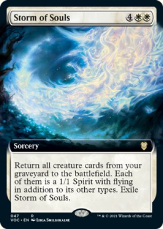 (047) Magic The Gathering Commander: Innistrad: Crimson Vow Single: Storm of Souls (V.2)  Rare