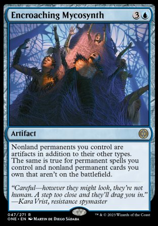 (047) Magic The Gathering Phyrexia: All Will Be One Single: Encroaching Mycosynth  Rare