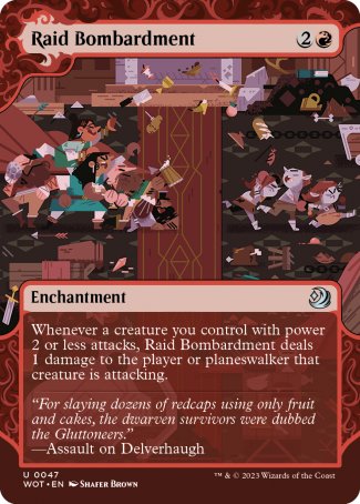 (047) Magic The Gathering Enchanting Tales Single: Raid Bombardment  Holo Uncommon