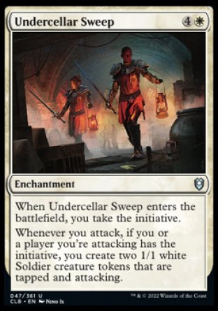 (047) Magic The Gathering Commander Legends: Battle for Baldur's Gate Single: Undercellar Sweep Holo Uncommon