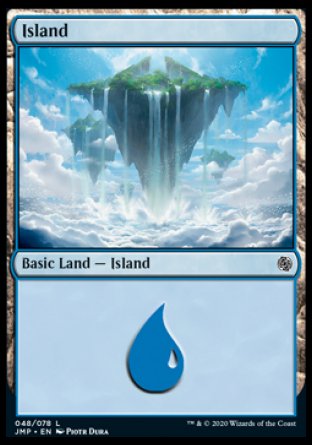 (048) Magic The Gathering Jumpstart Single: Island (V.3)  Land