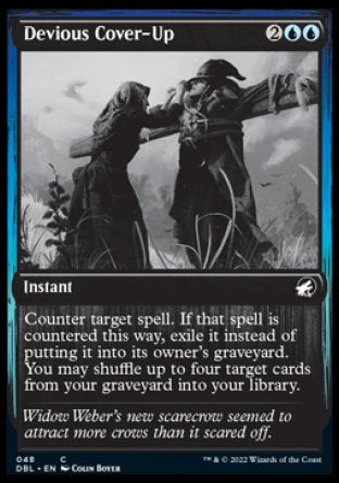 (048) Magic The Gathering Innistrad: Double Feature Single: Devious Cover-Up  Common