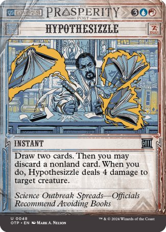 (048) Magic The Gathering Breaking News Single: Hypothesizzle  Holo Uncommon
