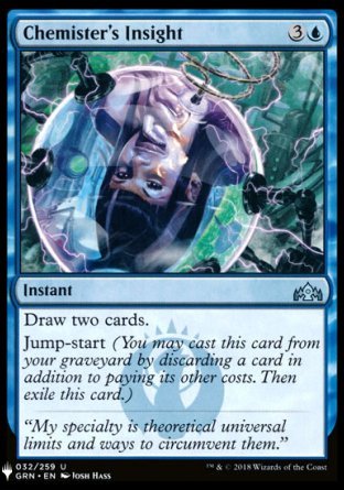 (032) Magic The Gathering The List Single: Chemister's Insight  Uncommon
