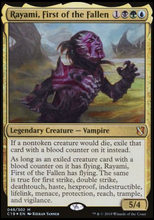 (048) Magic The Gathering Commander 2019 Single: Rayami, First of the Fallen Holo Mythic