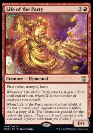 (048) Magic The Gathering Commander: Streets of New Capenna Single: Life of the Party  Rare