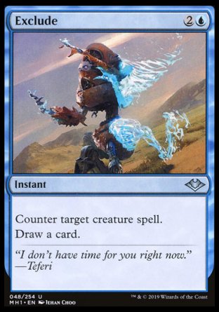 (048/254) Magic The Gathering Modern Horizons Single: Exclude Holo Uncommon