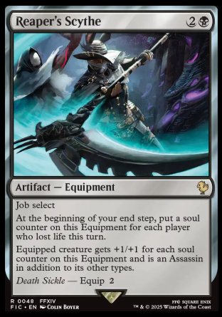 (048) Magic The Gathering Commander: Magic: The Gathering - FINAL FANTASY Single: Reaper's Scythe  Rare