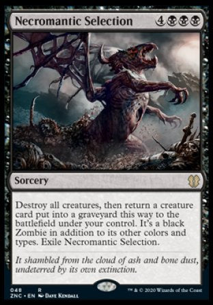 (048) Magic The Gathering Commander: Zendikar Rising Single: Necromantic Selection  Rare