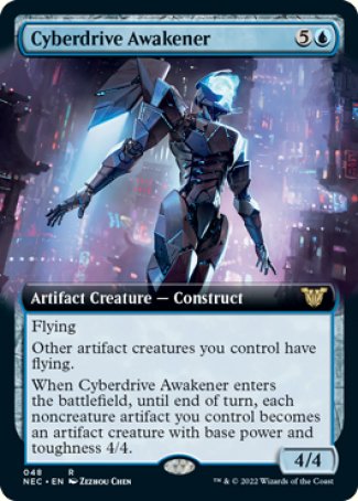 (048) Magic The Gathering Commander: Kamigawa: Neon Dynasty Single: Cyberdrive Awakener (V.2)  Rare