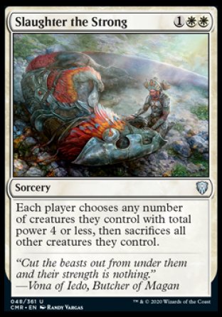 (048/361) Magic The Gathering Commander Legends Single: Slaughter the Strong  Uncommon