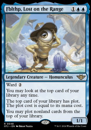(048) Magic The Gathering Outlaws of Thunder Junction Single: Fblthp, Lost on the Range  Holo Rare
