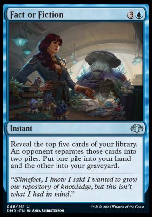 (048) Magic The Gathering Dominaria Remastered Single: Fact or Fiction Holo Uncommon