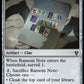 (048) Magic The Gathering Commander: Murders at Karlov Manor Single: Ransom Note (V.4)  Rare