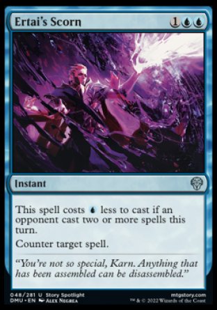 (048) Magic The Gathering Dominaria United Single: Ertai's Scorn  Uncommon