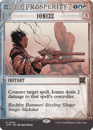(049) Magic The Gathering Breaking News Single: Ionize  Holo Rare