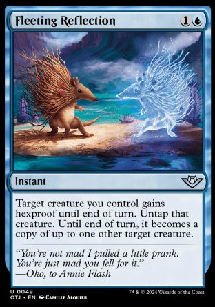 (049) Magic The Gathering Outlaws of Thunder Junction Single: Fleeting Reflection  Holo Uncommon