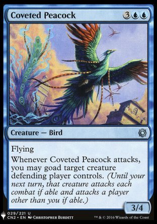 (029) Magic The Gathering The List Single: Coveted Peacock  Uncommon