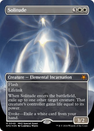 (049) Magic The Gathering Special Guests Single: Solitude (Textured Foil) Holo Mythic