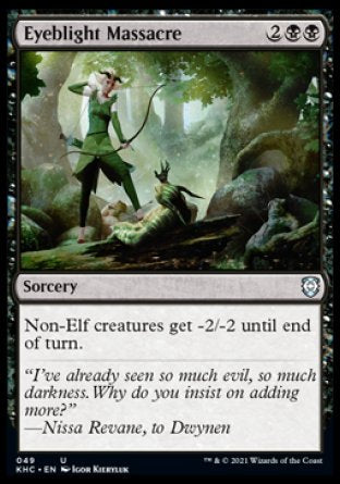 (049) Magic The Gathering Commander: Kaldheim Single: Eyeblight Massacre  Uncommon