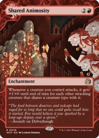 (049) Magic The Gathering Enchanting Tales Single: Shared Animosity  Rare
