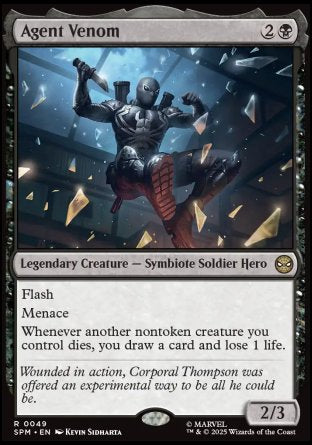 (049) Magic The Gathering Magic: The Gathering | Marvel's Spider-Man Single: Agent Venom  Rare