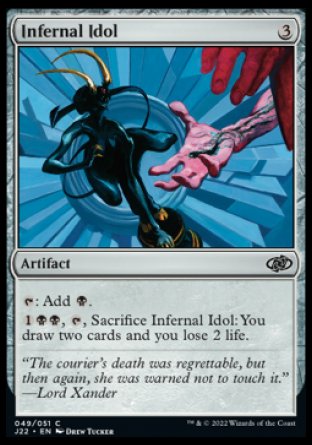 (049) Magic The Gathering Jumpstart 2022 Single: Infernal Idol  Common