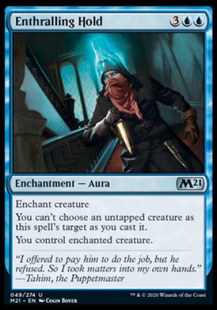 (049) Magic The Gathering Core 2021 Single: Enthralling Hold Holo Uncommon