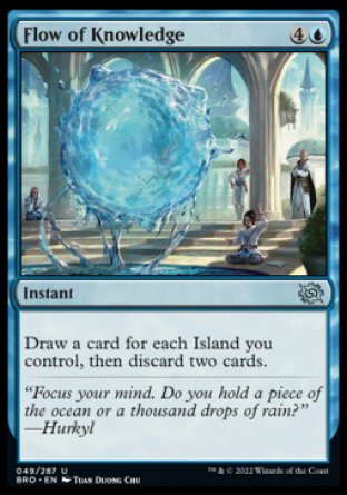 (049) Magic The Gathering The Brothers' War Single: Flow of Knowledge Holo Uncommon