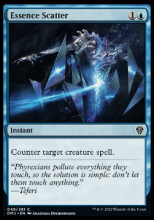 (049) Magic The Gathering Dominaria United Single: Essence Scatter  Common
