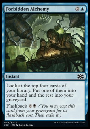 (049) Magic The Gathering Double Masters 2022 Single: Forbidden Alchemy Holo Common