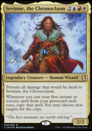 (049) Magic The Gathering Commander 2019 Single: Sevinne, the Chronoclasm (V.1) Holo Mythic