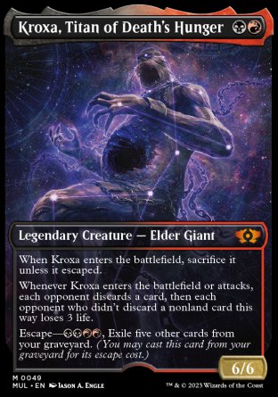 (049) Magic The Gathering Multiverse Legends Single: Kroxa, Titan of Death's Hunger (V.1)  Mythic