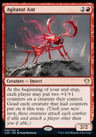 (049/322) Magic The Gathering Commander: Ikoria Single: Agitator Ant  Rare