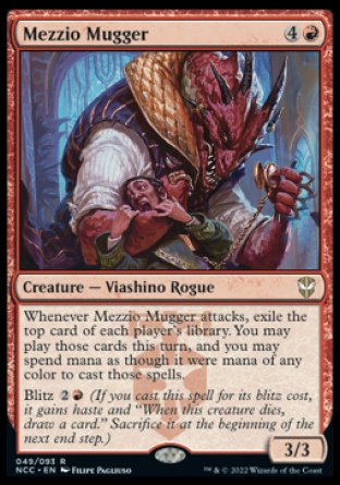 (049) Magic The Gathering Commander: Streets of New Capenna Single: Mezzio Mugger Holo Rare