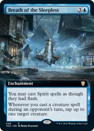 (049) Magic The Gathering Commander: Innistrad: Crimson Vow Single: Breath of the Sleepless (V.2)  Rare